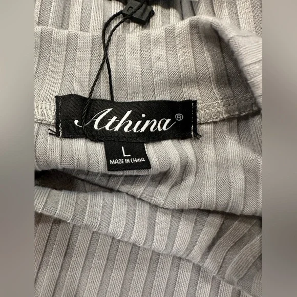 Athina Dramatic Puff Sleeve Ribbed Knit Mini Dress - Minimalist Glam - Picture 13 of 16